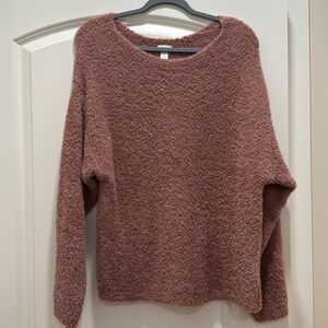 Dusty Pink / Mauve Stars above sweater